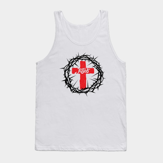 Crown of thorns, Jesus cross Tank Top by vita5511tees